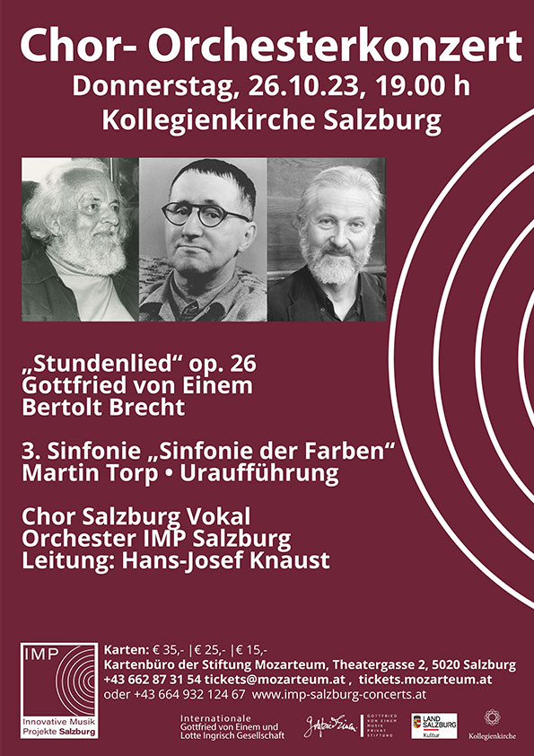 Chor Orchesterkonzert Kollegienkirche 2023 - veranstaltet von IMP Salzburg - Innovative Musikprojekte
